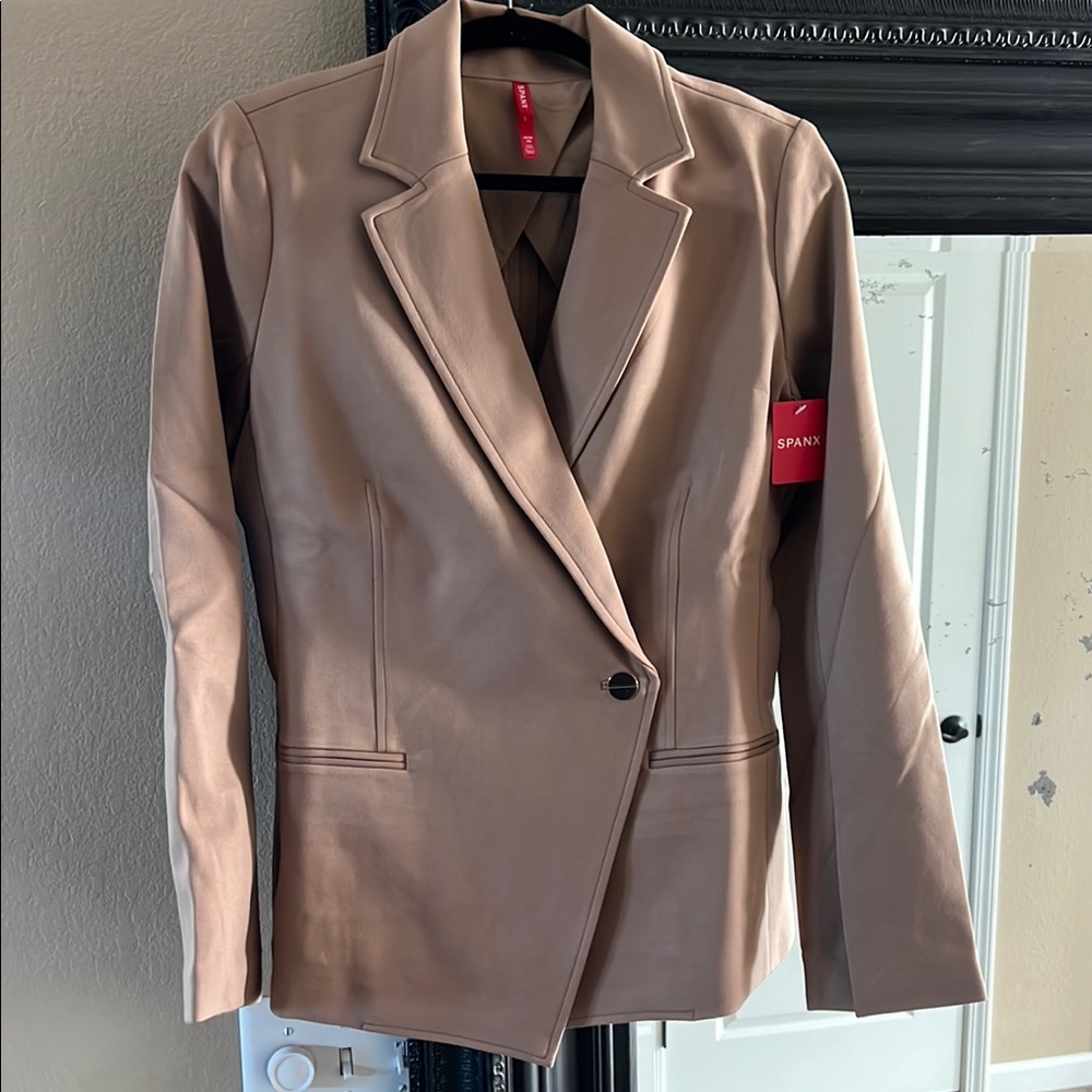 Spanx Women's Tan Blazer Jacket